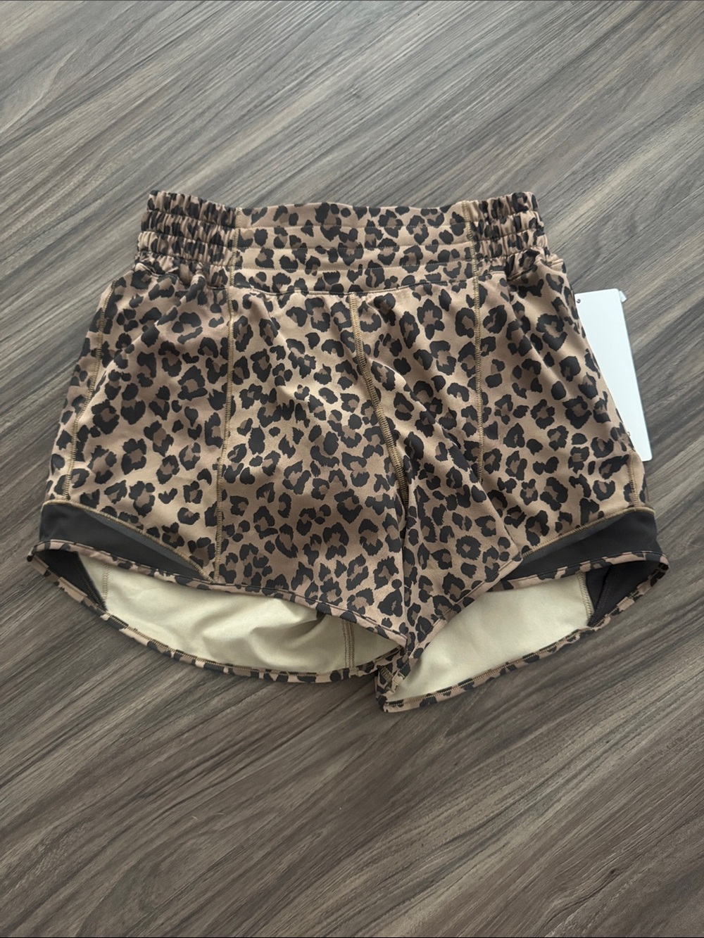 lululemon athletica Hottie Hot Leopard -Print High-Rise Athletic Shorts
